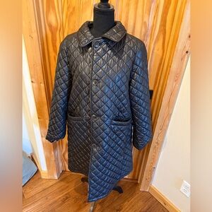 XL reversible Kate Spade jacket, one side is black, other side is leopard.